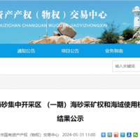 超17.5元/方！福建漳州國企近3億元競得儲量超1900萬方海砂礦